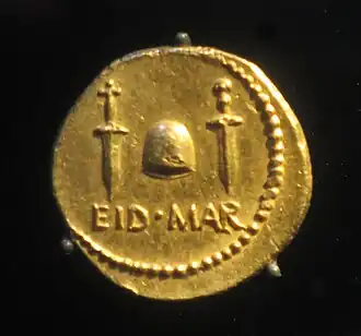 Aureus von Marcus Iunius Brutus