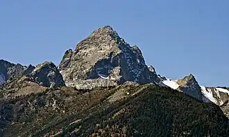 Buck Mountain von Osten, vom Teton Point Turnout.