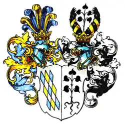 Wappen derer von Buddenbrock-Hettersdorf im schlesischen Wappenbuch von Krane