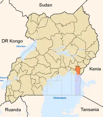 Lage von Bugiri