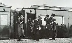 Salonwagen mit Zarin Alexandra Feodorowna