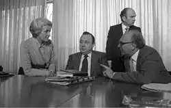 Auf einer Tagung des FDP-Vorstandes 1974