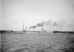 Die Königsberg vor der Küste Deutsch-Ostafrikas