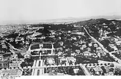 Luftbild Tsingtau, Teilansicht in den 1930er Jahren