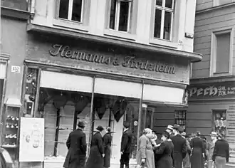 Hermanns & Froitzheim in Magdeburg am 9. November Reichskristallnacht (1938)
