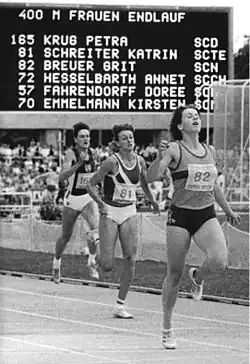 Petra Krug (ganz links) belegte Rang&nbsp;fünf