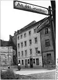 Die Gaststätte „Raabe-Diele“ in der Berliner Sperlingsgasse (1955)