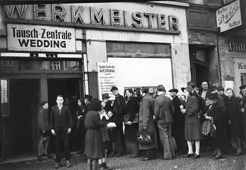 Tauschzentrale Berlin-Wedding 1947