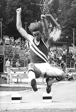 Henry Lauterbach (hier als Weitspringer) kam auf den vierten&nbsp;Platz