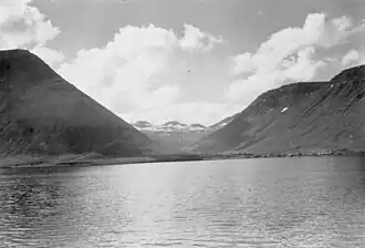 Skutulsfjörður im Jahre 1925