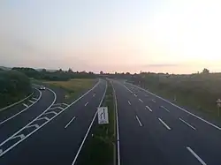 Einfahrt aus der A&nbsp;36/Halle (Saale)