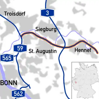 Verlauf der A 560