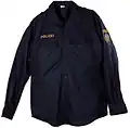 Uniformhemd blau, Langarm