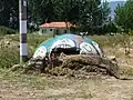 Bemalter Bunker in Pogradec