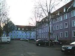 Ansicht des Bunten Blocks von Osten