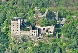 Luftaufnahme Burg Liebenstein, 2005