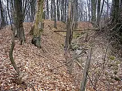 Der Hauptgraben nach Westen