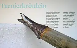 Turnierkrönig (Nachbildung) auf Burg Lichtenstein im Landkreis Haßberge in Bayern