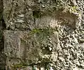 Torlaibung mit Tuffsteinquadern am Südeck der Hauptburg