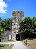 Torturm-Bergfried der Burg Salzburg, Bayern