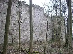 Die Nordfront der Burg