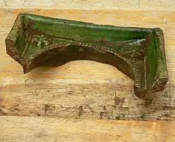 Keramikfragment, vermutlich Ofenkachel