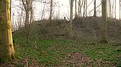 Wohnhügel oberhalb des Burghofs