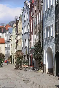 Typische Bebauung der Grüben