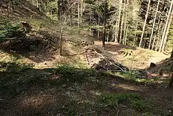 Bild 8: Westlicher Teil des Halsgrabens