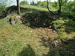 Bild 4: Oberfläche des Burgfelsens