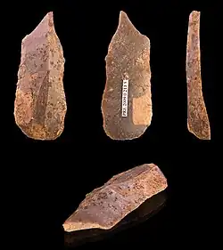 Paläolithischer Bohrer aus dem Gravettien vor 22–28.000 Jahren