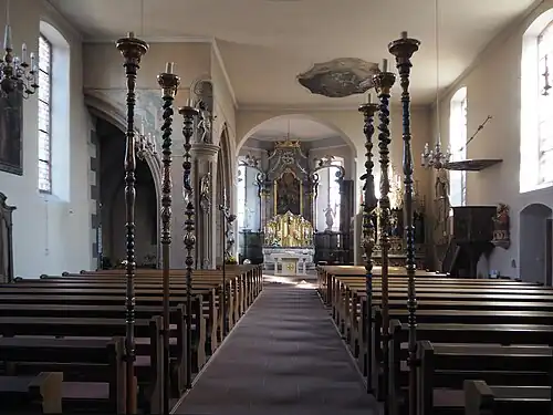 Spalier der Zunftstangen