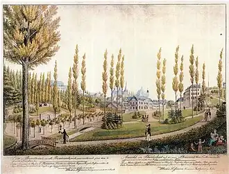 Kurgarten Burtscheid um 1822