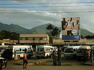 Haltebereiche am Busbahnhof Morogoro