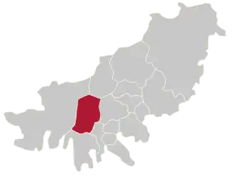 Lage von Sasang-gu in Busan