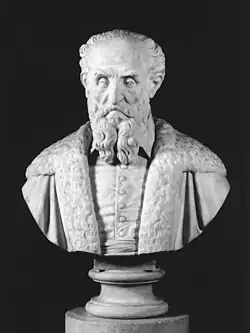 Büste von Tiziano Vecellio, geschaffen von Antonio Bianchi (1858)