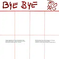 Frontcover zu Bye Bye