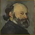 Paul Cézanne: Porträt des Künstlers mit Blick über die Schulter