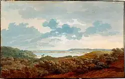 Caspar David Friedrich, Rügenlandschaft mit Meeresbucht, um 1802