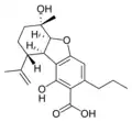 Strukturformel C3-Cannabielsoinsäure B