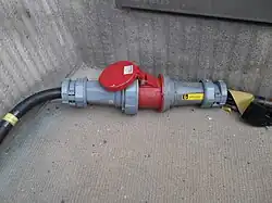 63-A-CEE-Steckverbindung mit Bajonettverschluss in Schutzart IP67