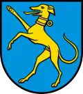 Windhund im Wappen von Hunzenschwil