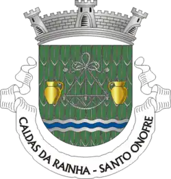 Grünes Plumeté im Wappen der portugiesischen Gemeinde Santo Onofre
