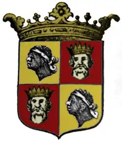 Wappen des portugiesischen Königreichs Algarve (1666)