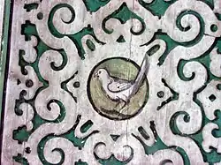 Deckendetail (um 1590) in der Jagdstube Kellerhaus, Oktober 2005