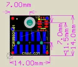 CRUVI PCB Vorlagen CR99001 CR99002 14 x 14 LS