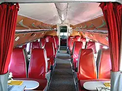 Passagierkabine der Il-14 in Cämmerswalde, April 2009