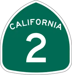 Straßenschild der California State Route 2