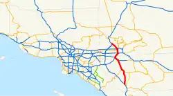 Streckenverlauf der Interstate 215 (CA)