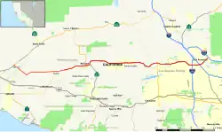 Karte der California State Route 118